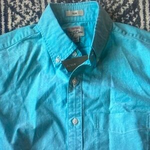 J. Crew Men’s Turquoise Button-Down Shirt